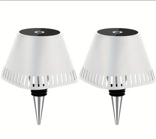 White Sci-fi Looking lamp boundle of 2