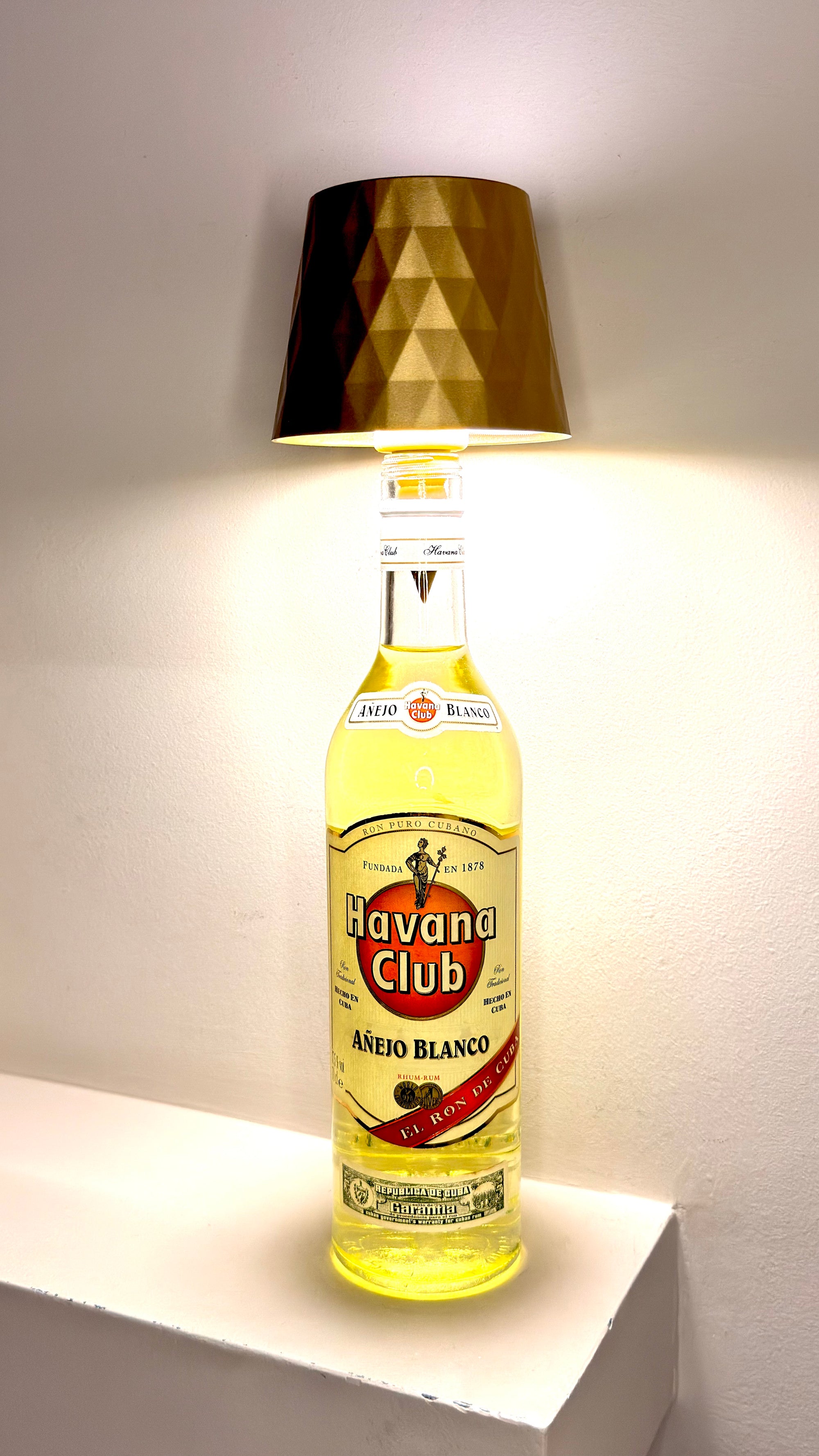Havana Club 3 Años Old Release ''Rum'' Table Lamps