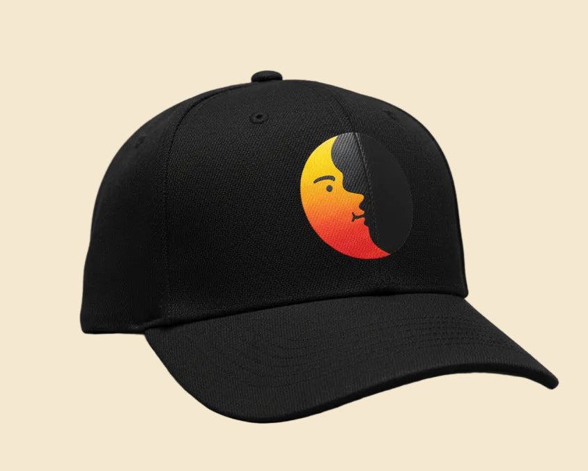 Banana Moon Black Baseball Hat