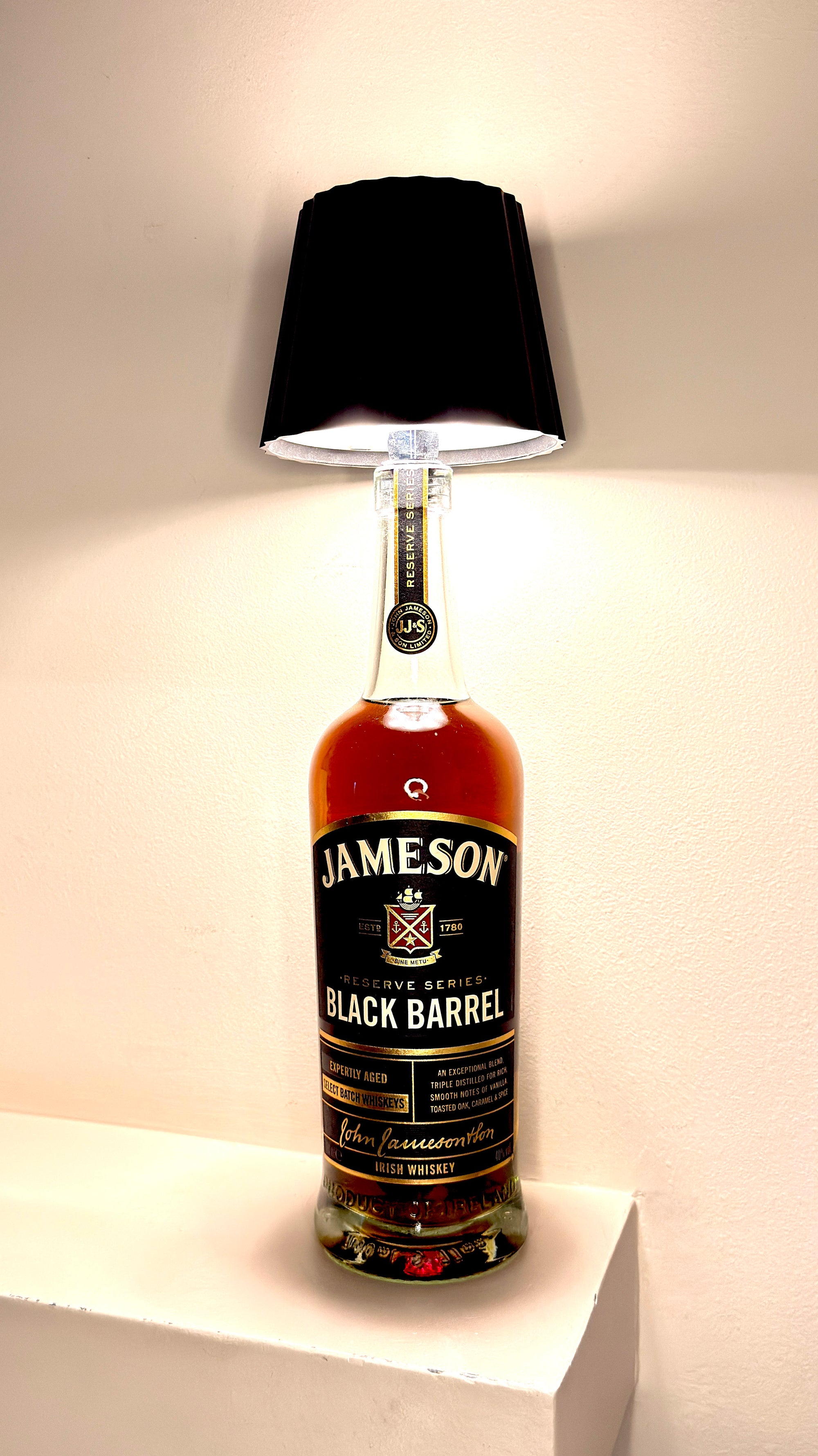 Jameson Black Barrel ''Whiskey'' Table Lamp