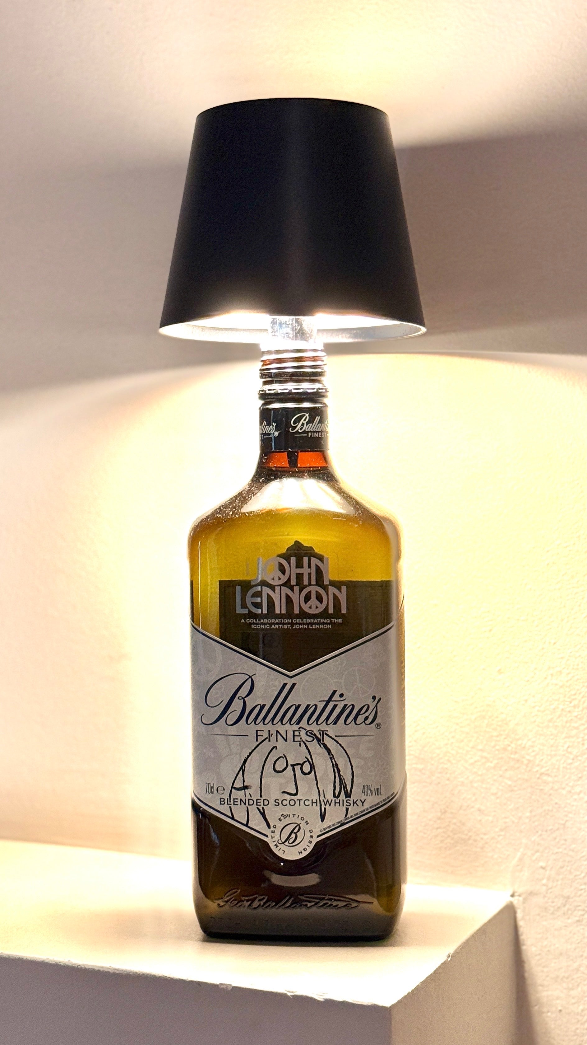 Ballantine's John Lennon ''Whiskey'' Table Lamp
