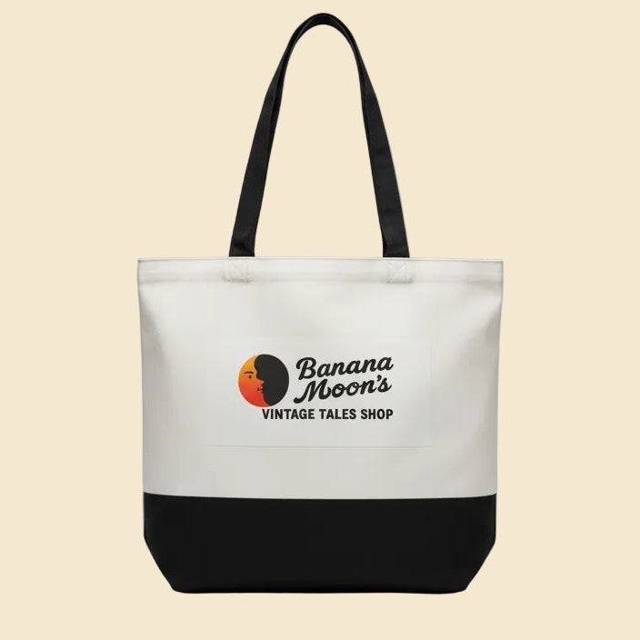 Cloth Black & White Handbag / Tote Bag